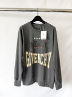 Givenchy Men's Multi Logo Crew Sweat in Charcoal