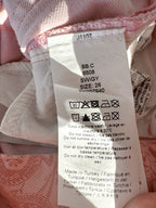 Ganni Pink Paisley-Print Organic Swigy Straight-Leg Jeans