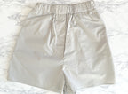 The Frankie Shop Grey Lui Logo Embroidered Front Cotton Boxer Shorts