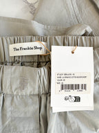 The Frankie Shop Grey Lui Logo Embroidered Front Cotton Boxer Shorts