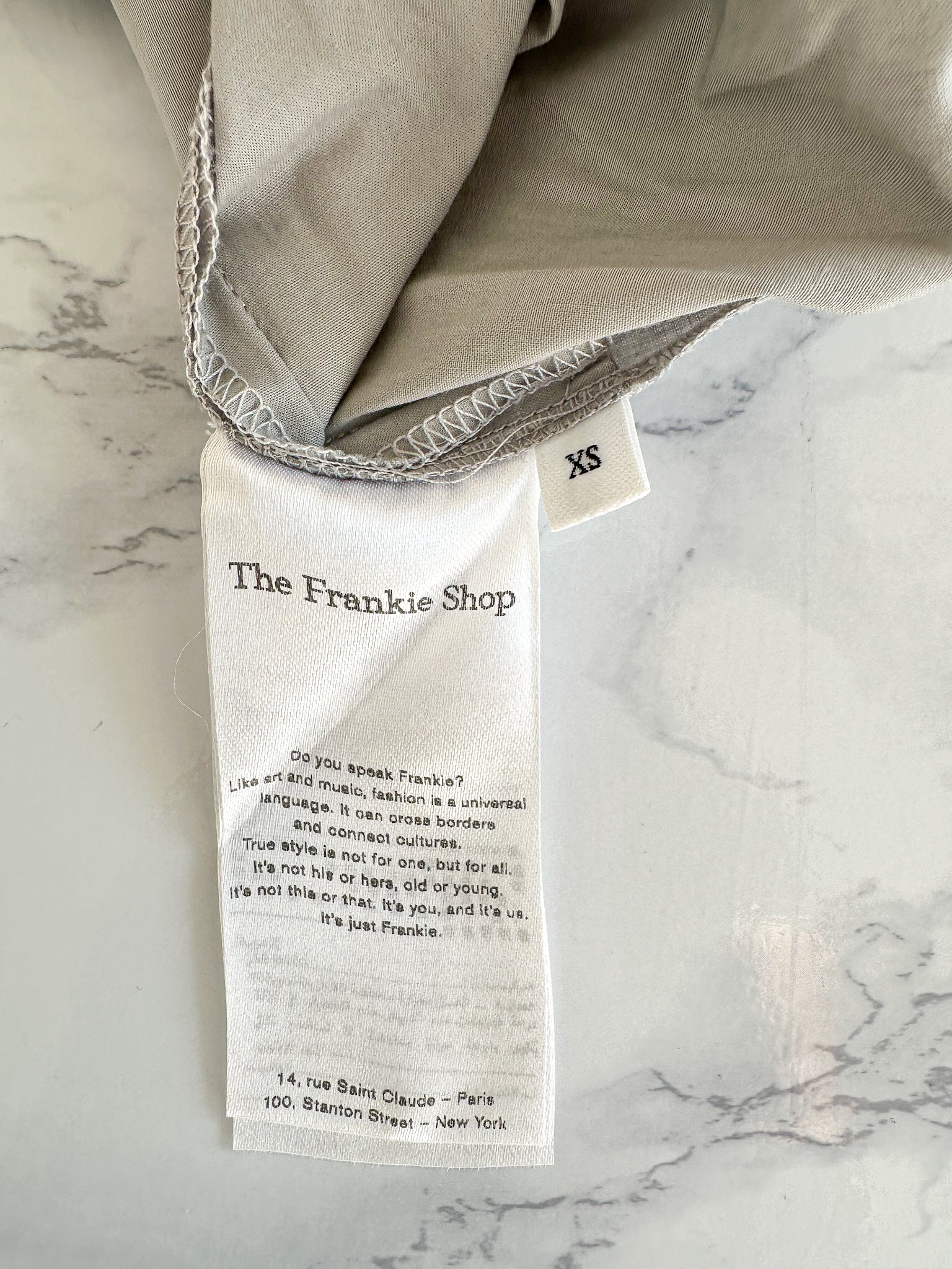 The Frankie Shop Grey Lui Logo Embroidered Front Cotton Boxer Shorts