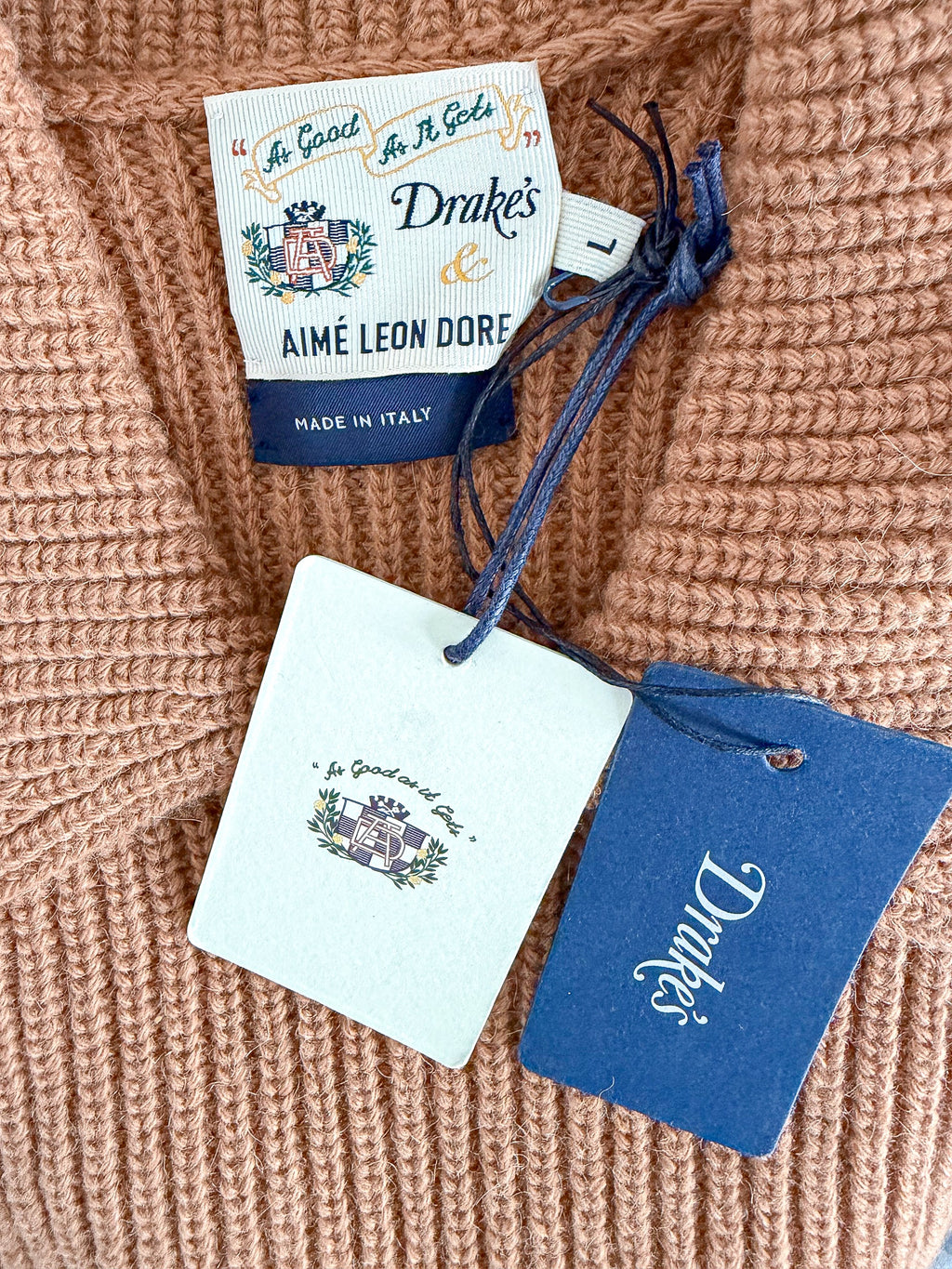 Drake's X Aimé Leon Dore Knitted Sweater Jumper