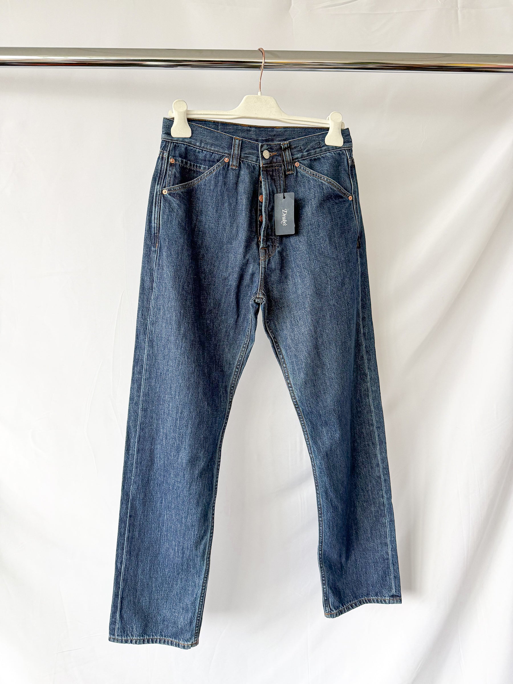 Drake's Blue Regular Fit Jeans