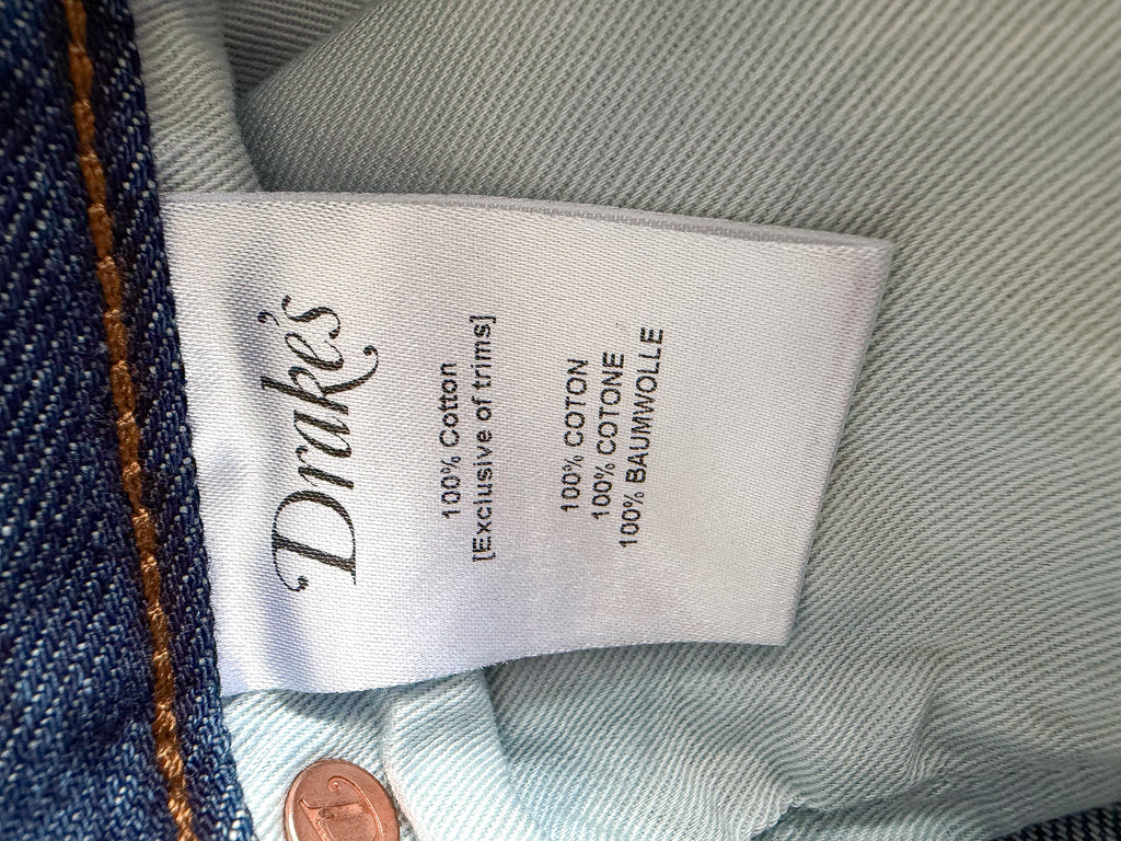 Drake's Blue Regular Fit Jeans