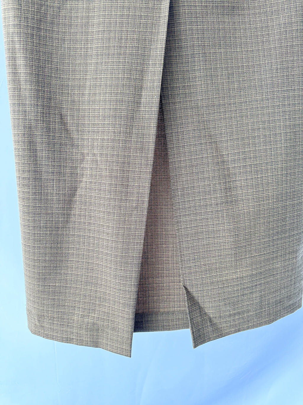 Christopher Esber Brown Wool Blend Checked Cargo Midi Skirt