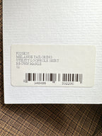 Christopher Esber Brown Wool Blend Checked Cargo Midi Skirt