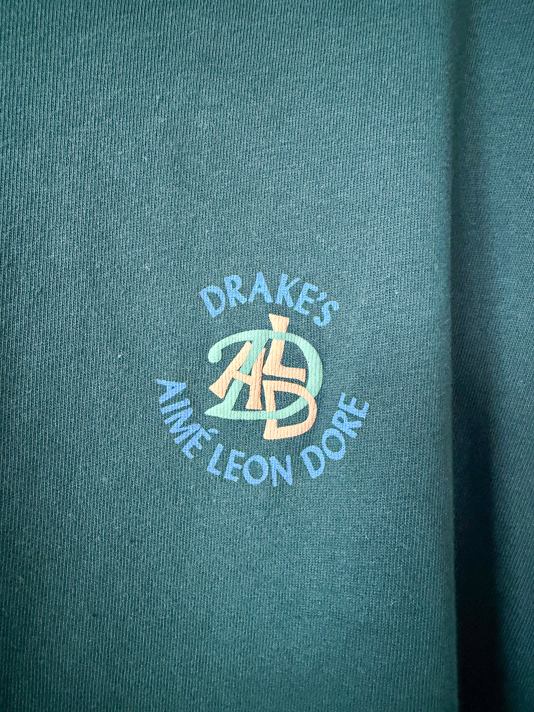 Drake's Aime Leon Dore Green Print T-Shirt
