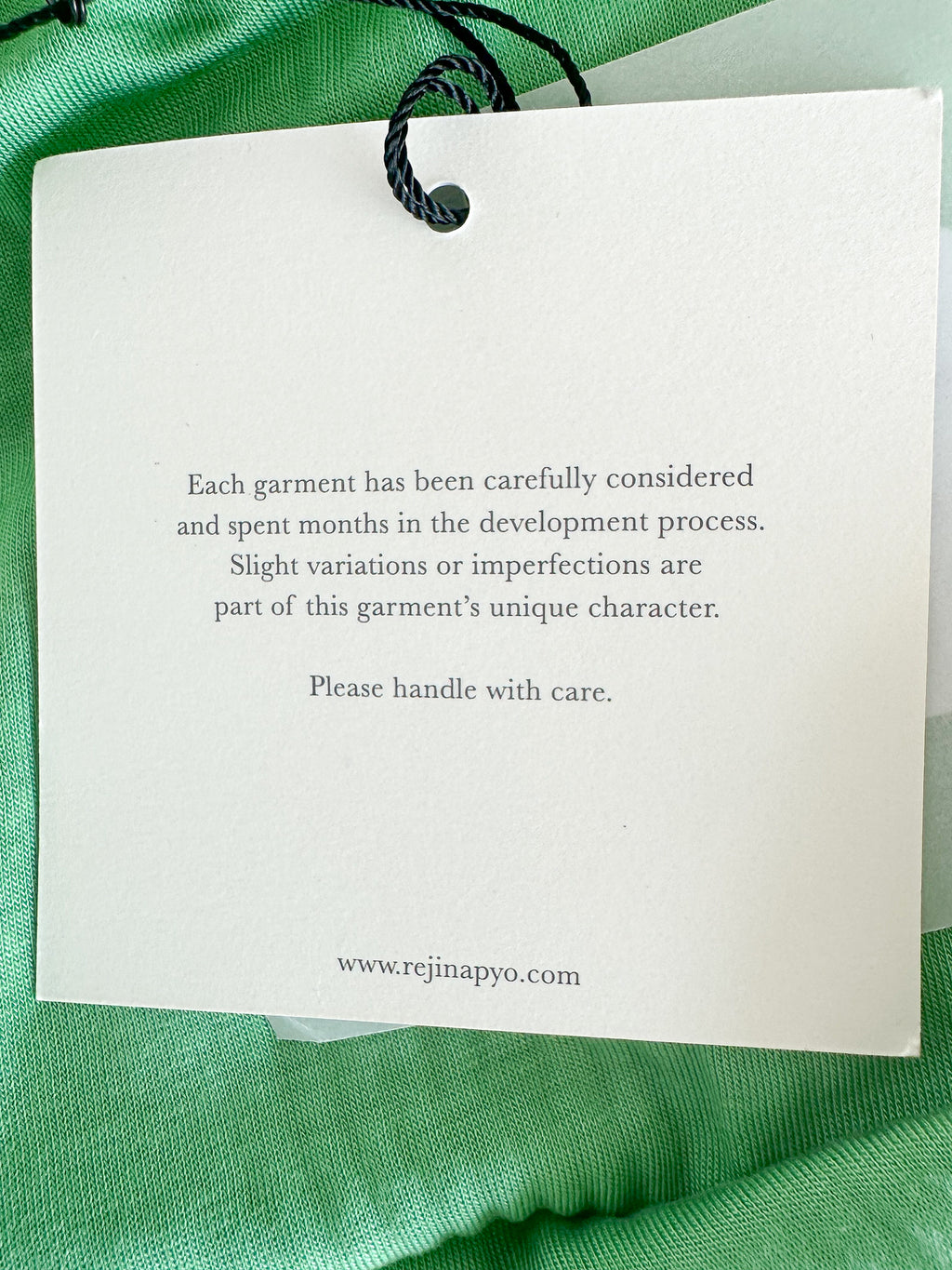 Rejina Pyo Green Nina One Shoulder Ribbed Cotton Tank Top