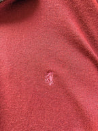 Pringle Of Scotland Qtr Zip Extra Fine Merino Wool Jumper In Burgundy