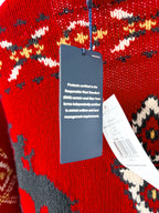 Ralph Lauren Polo Wool Blend Chunky Knit Western Fair Isle Sweater