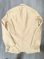 Drake's Linen Stone Unstructured Suit Blazer Jacket