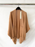 Begg x Co 100% Cashmere Joy Slough Brown Cardigan