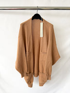 Begg x Co 100% Cashmere Joy Slough Brown Cardigan