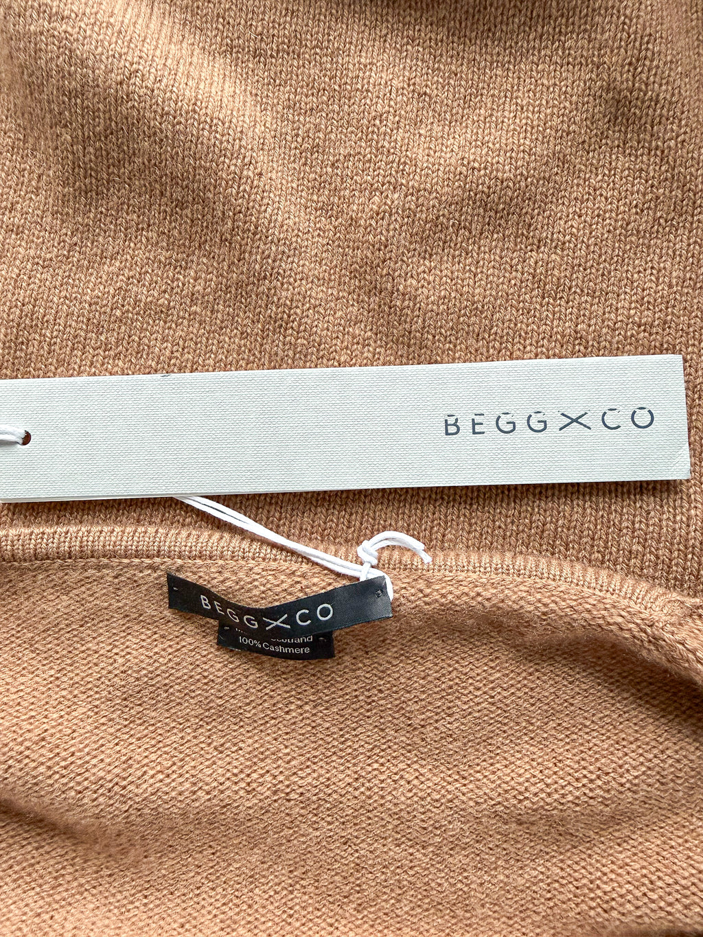 Begg x Co 100% Cashmere Joy Slough Brown Cardigan