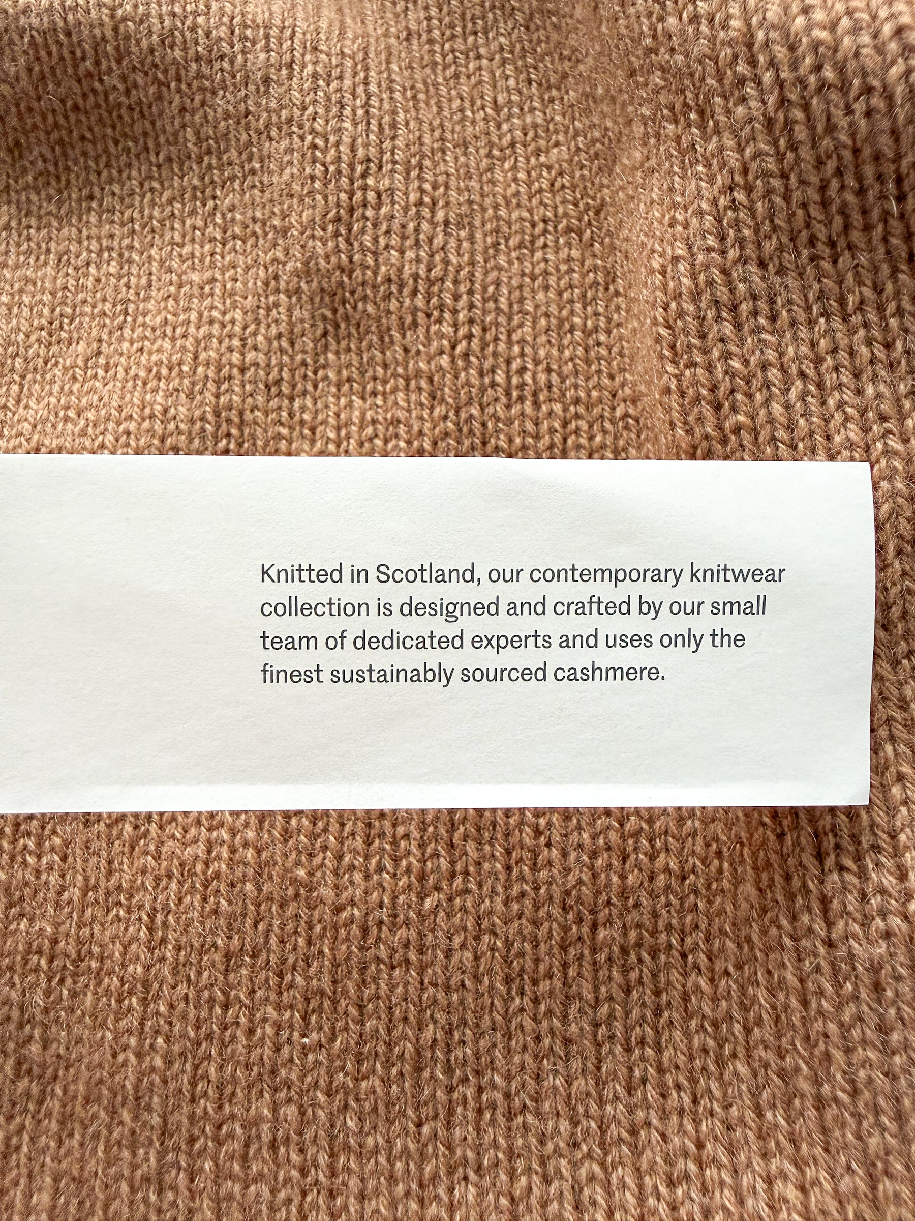 Begg x Co 100% Cashmere Joy Slough Brown Cardigan