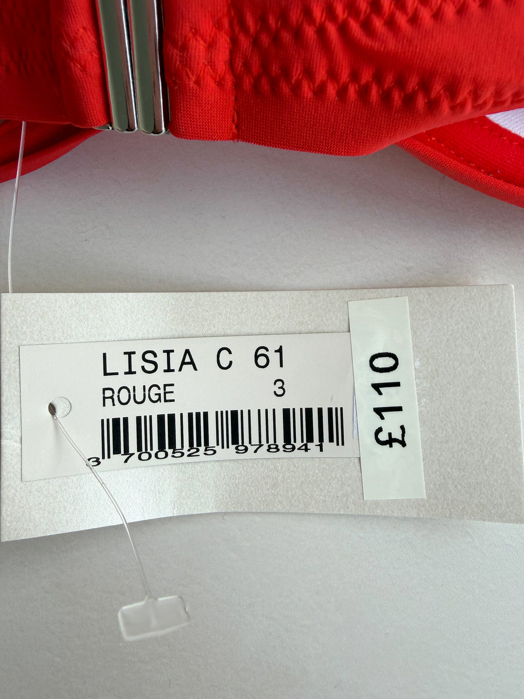 Pain De Sucre Rouge Halterneck Bra Cup Bikini Top in Lisia