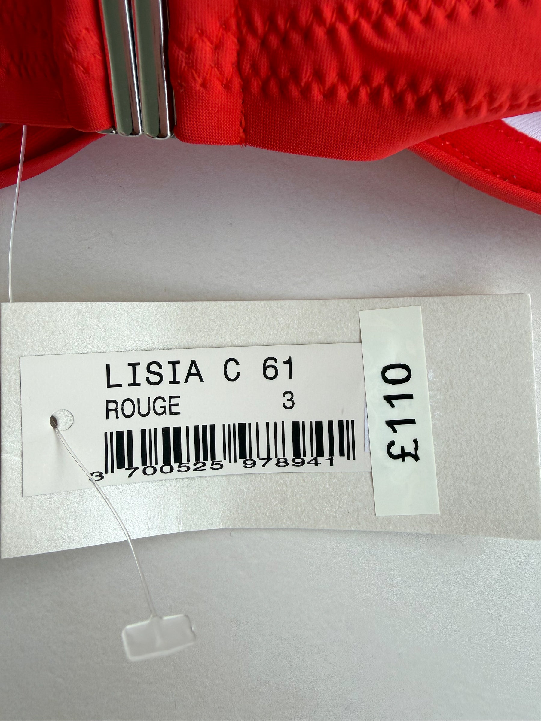 Pain De Sucre Rouge Halterneck Bra Cup Bikini Top in Lisia