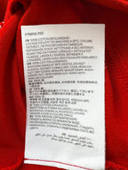 Ami Paris France Logo Front Red Crop Boxy T-Shirt Top