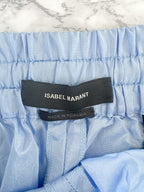 Isabel Marant Lysmee Blue Side-tie Track Boxer Shorts