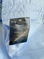 Isabel Marant Lysmee Blue Side-tie Track Boxer Shorts