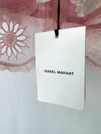 Isabel Marant Pink Delphine Floral Broderie Anglaise Lace Top
