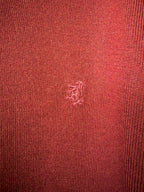 Pringle Of Scotland V Neck Extra Fine Merino Wool Jumper In Burgundy