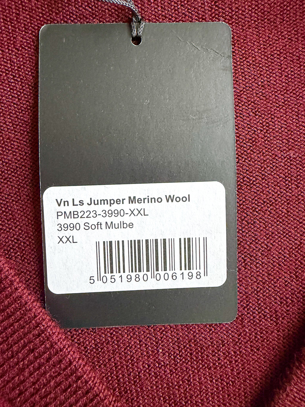 Pringle Of Scotland V Neck Extra Fine Merino Wool Jumper In Burgundy