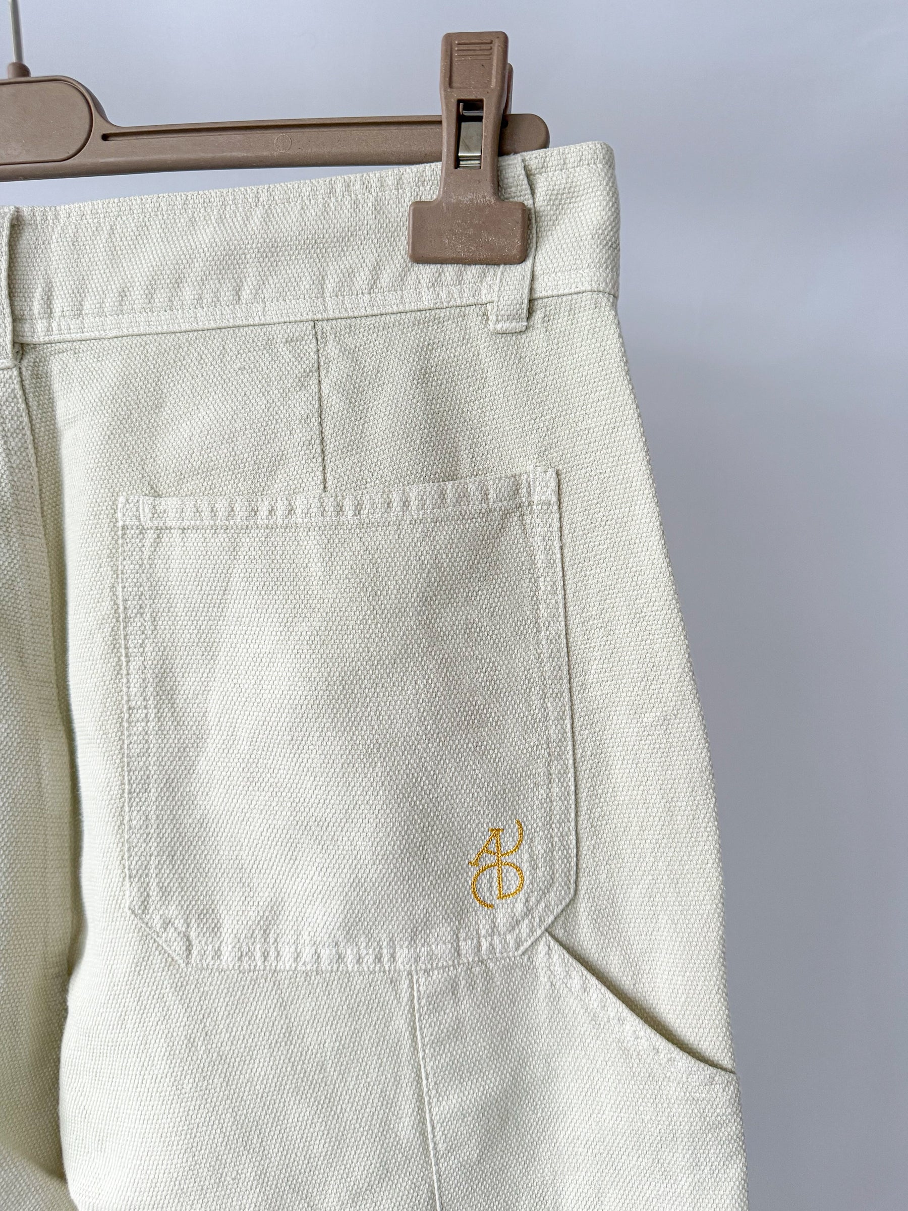 Drake's x Aimé Leon Dore Garment Dyed Carpenter Pant In Ecru