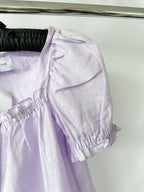 Sleeper Lavender Puff Sleeve Button-Up Brigitte Mini Dress