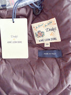 Drake's X Aime Leon Dore Quilted Overcoat Olive Green