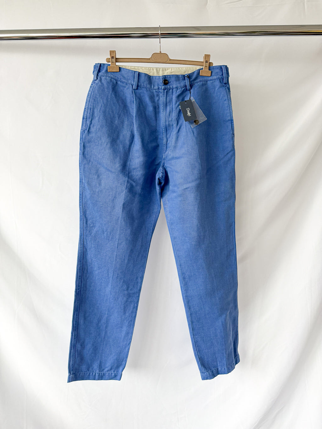 Drake's Blue Canvas Games Trousers