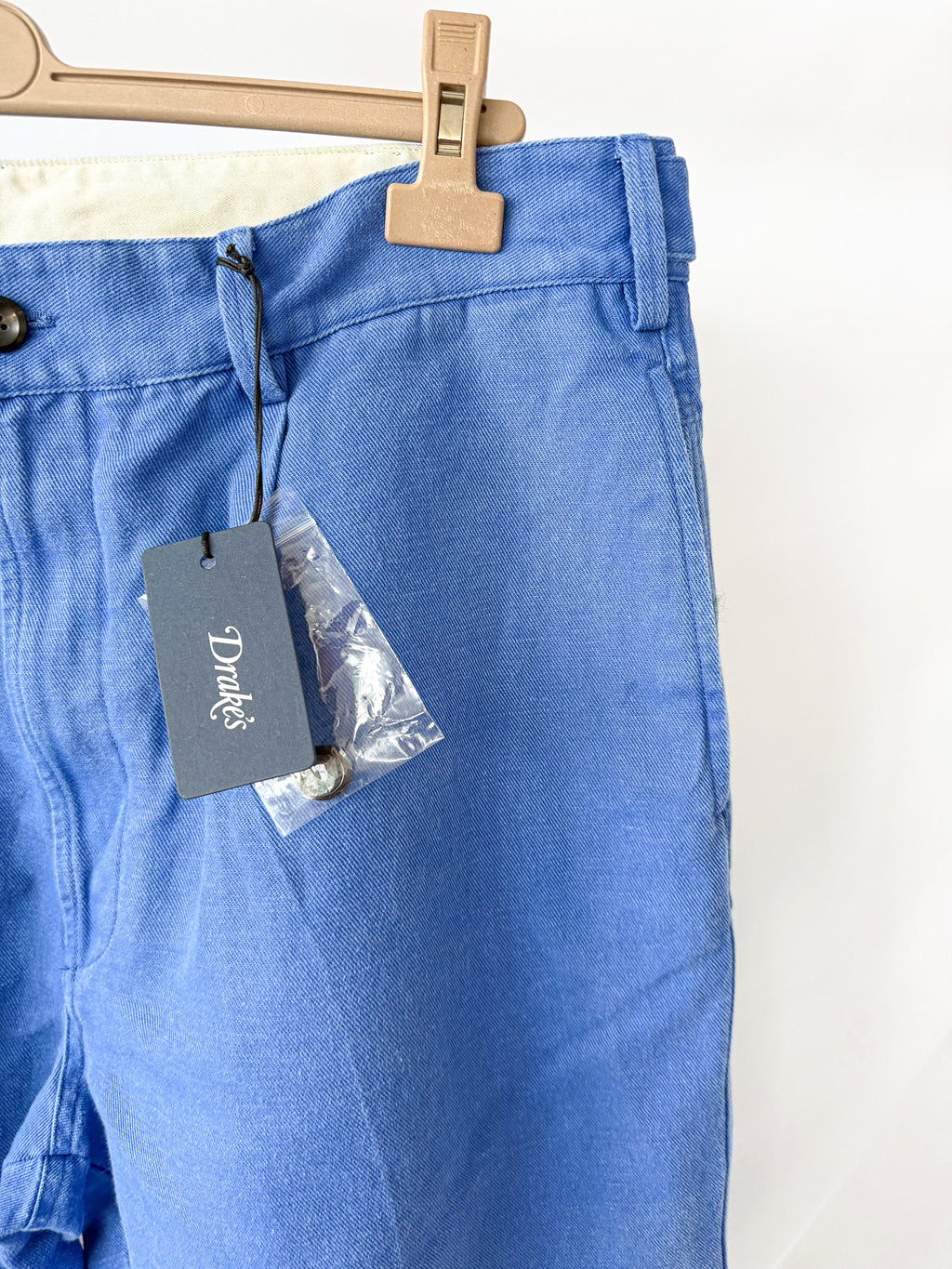 Drake's Blue Canvas Games Trousers