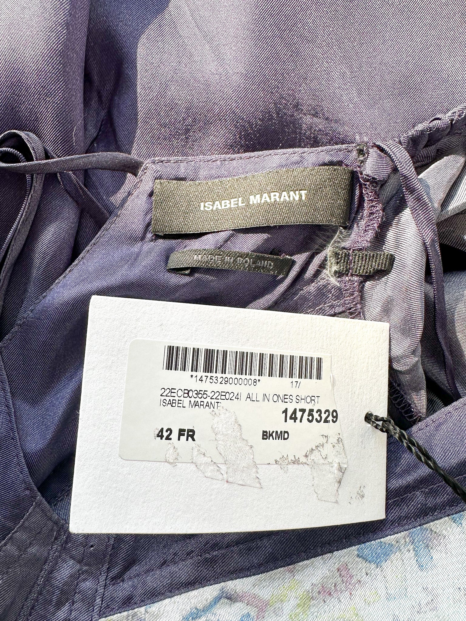 Isabel Marant Brandi Semi Sheer Satin Playsuit