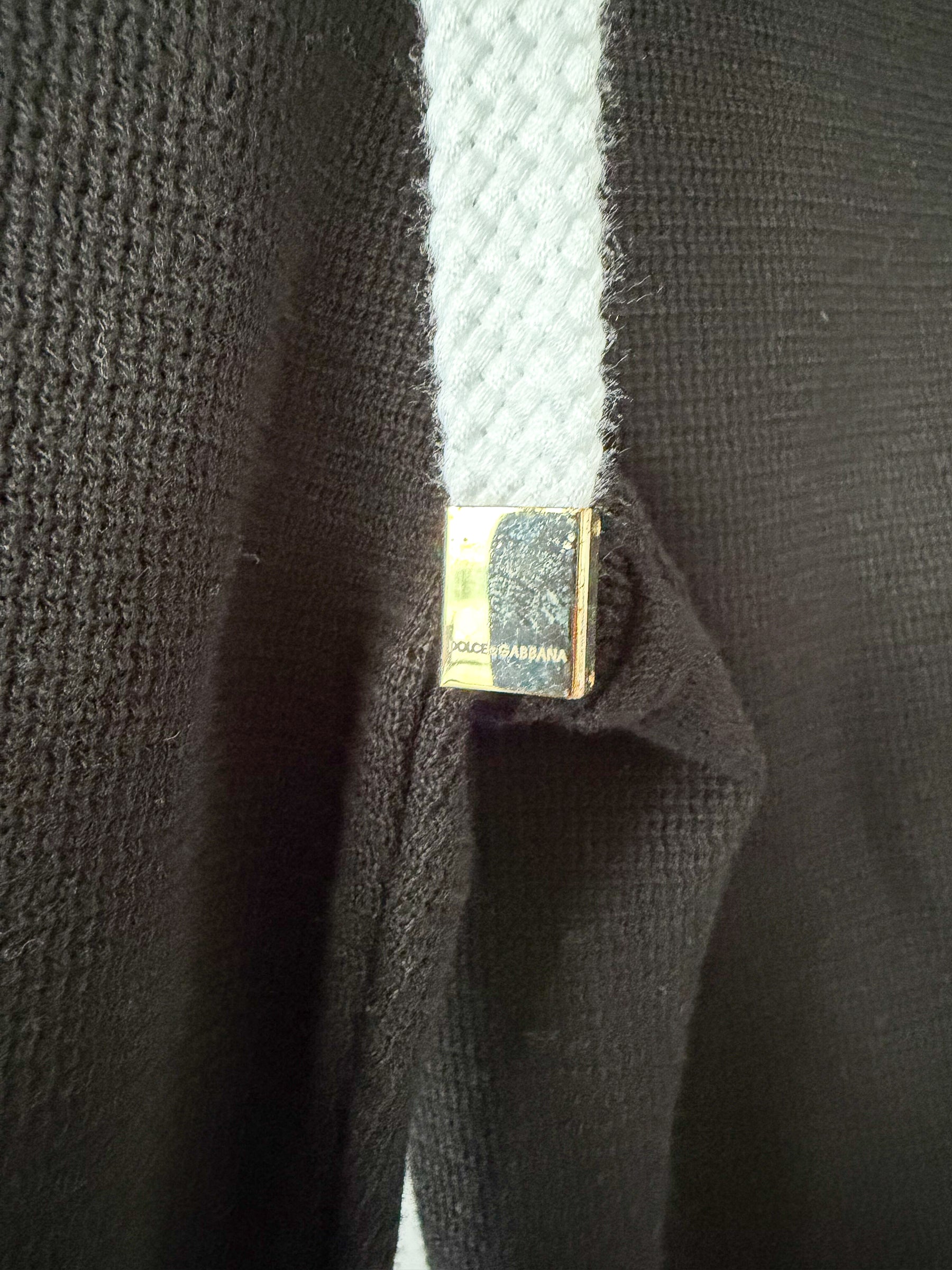 Dolce & Gabbana Black White Casual Tracksuit Trackpant