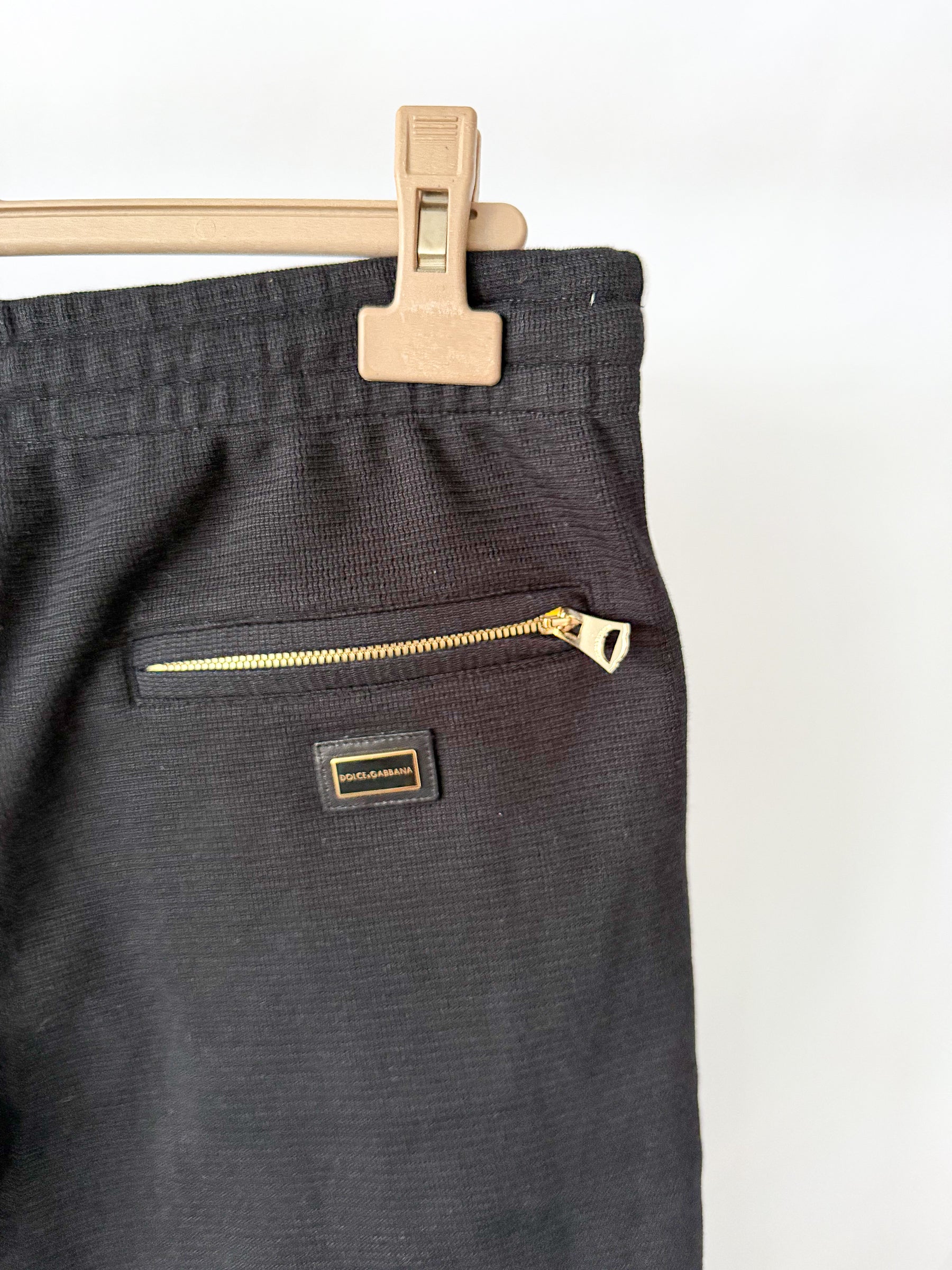 Dolce & Gabbana Black White Casual Tracksuit Trackpant