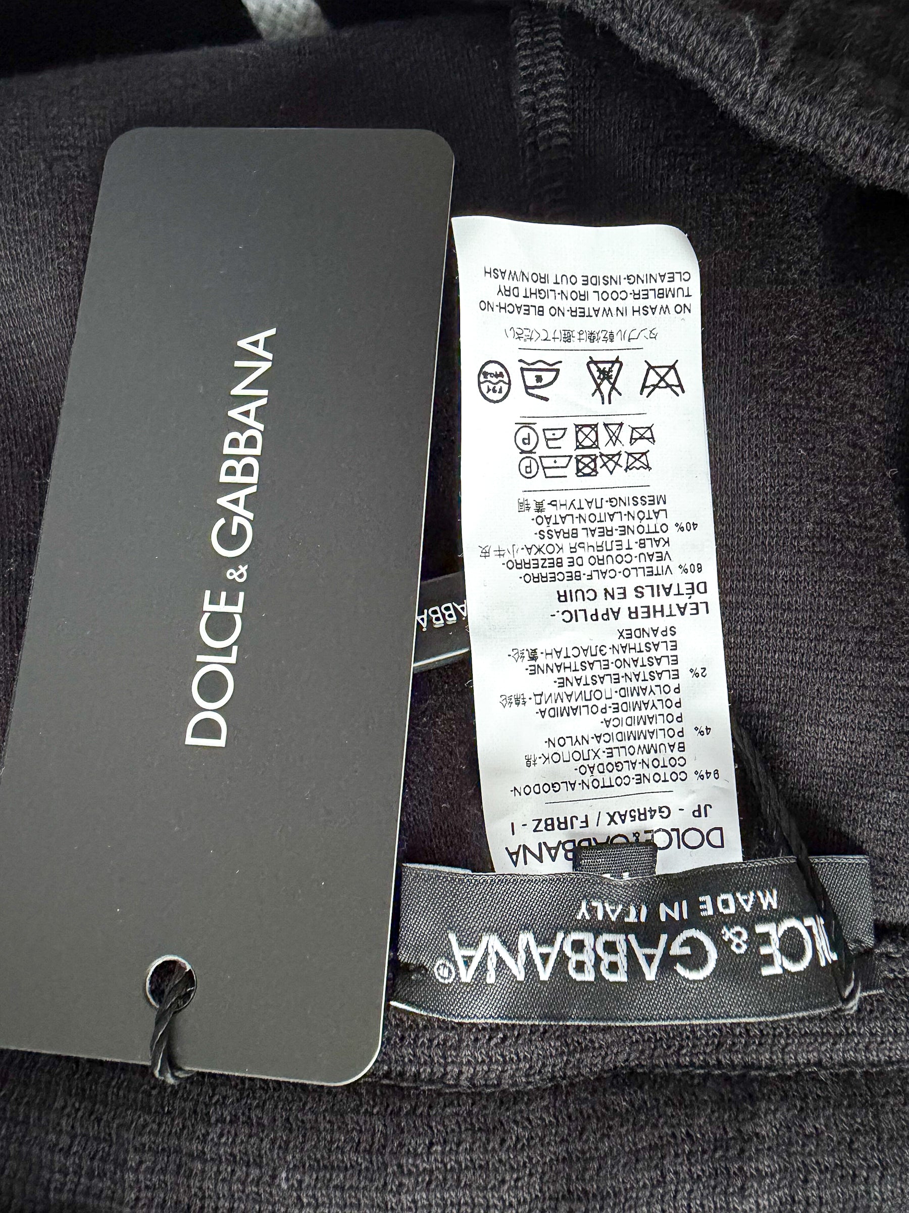 Dolce & Gabbana Black White Casual Tracksuit Trackpant