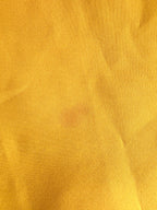 Prada Yellow Ruffle Trim Belted Logo Patch Mini Skirt