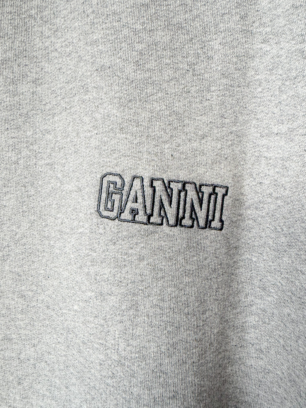 Ganni Logo Software Grey Sweatshirt