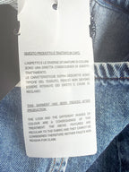 Sportmax Code Denim Gathered Side Blue Pencil Skirt