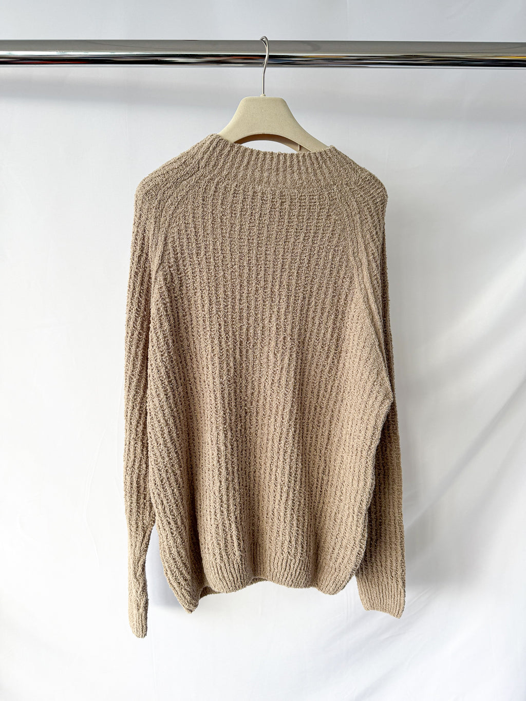 Sunflower Beige Knit Crew Neck Hendrix Sweater