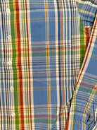 Drake's Blue Multicoloured Check Long Sleeve Shirt - House Of Huntington