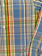 Drake's Blue Multicoloured Check Long Sleeve Shirt - House Of Huntington