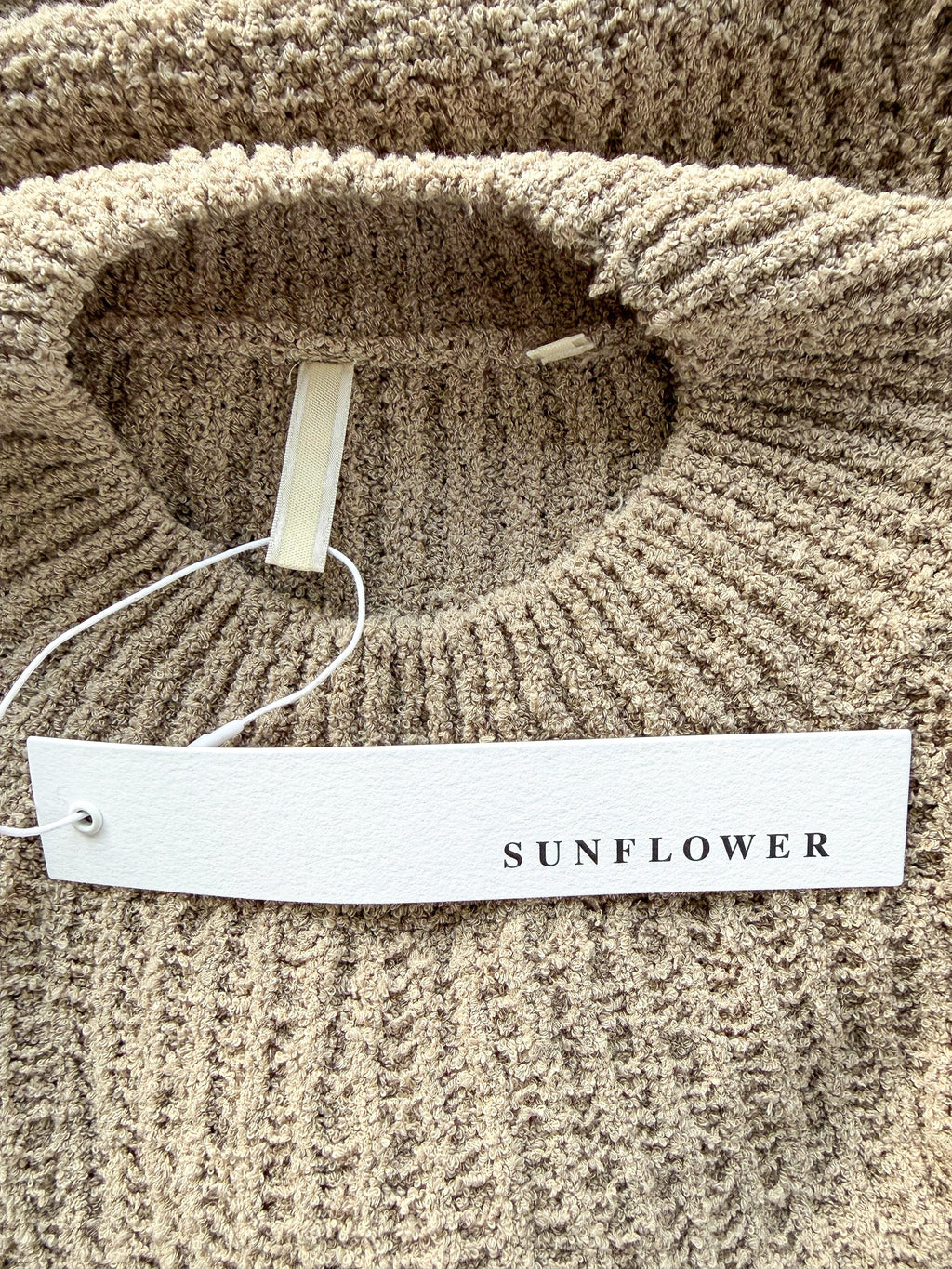 Sunflower Beige Knit Crew Neck Hendrix Sweater