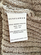 Sunflower Beige Knit Crew Neck Hendrix Sweater