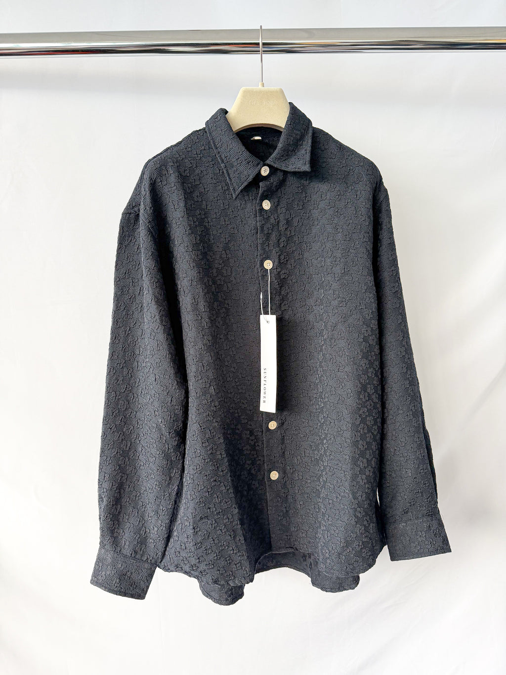Sunflower Floral Jacquard Studio Navy Shirt