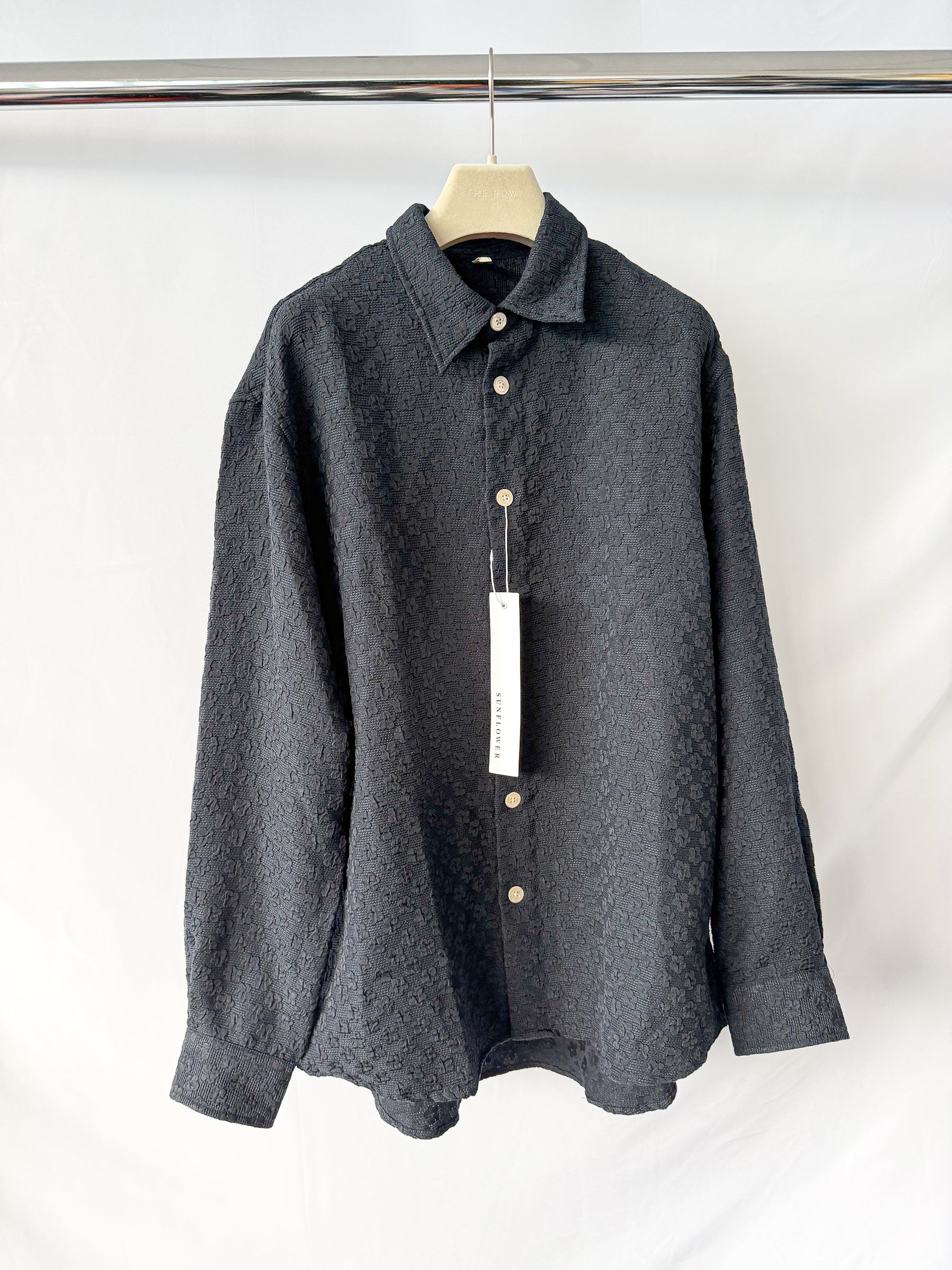 Sunflower Floral Jacquard Studio Navy Shirt