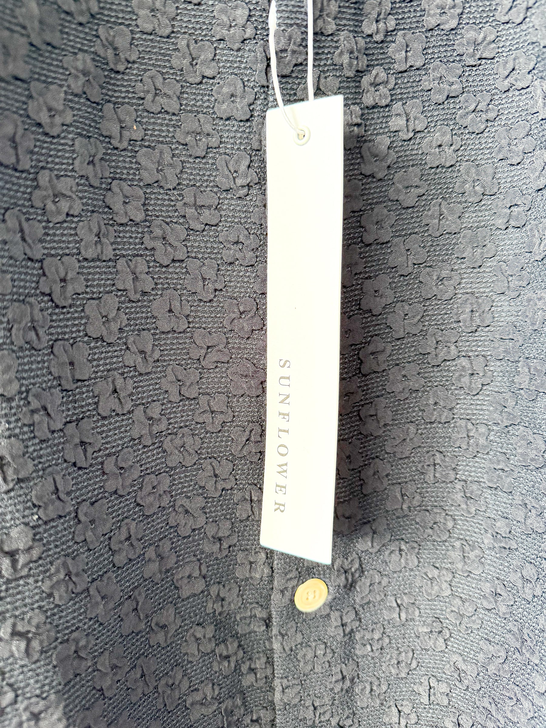 Sunflower Floral Jacquard Studio Navy Shirt