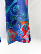 House Of Sunny Losing My Favourite Game Psychedelic Blue Trousers