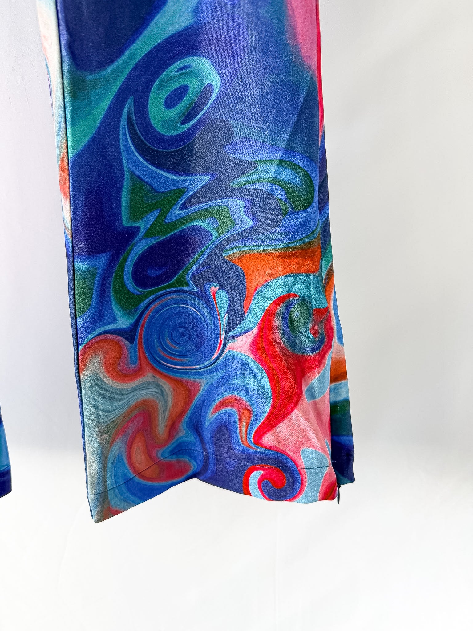 House Of Sunny Losing My Favourite Game Psychedelic Blue Trousers