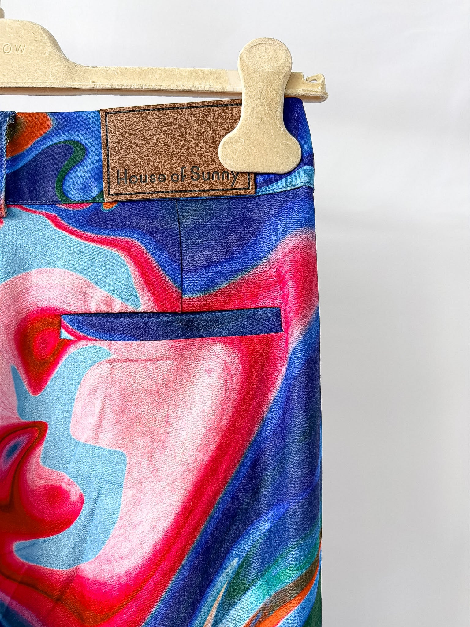 House Of Sunny Losing My Favourite Game Psychedelic Blue Trousers
